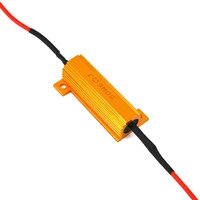 10pcs 50w 6 ohm led lamp decoder brake light fault canceller resistor decoder blinker rapid flash equalizer for led light bulb