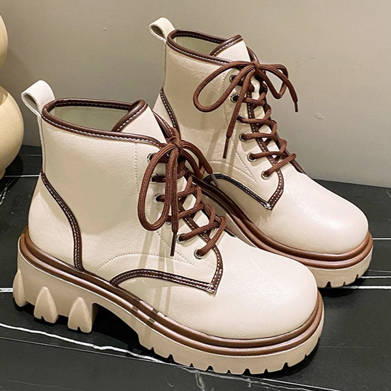 

Женские ботинки челси на плоской платформе, зимние ботинки на плоской подошве, новинка 2022, Брендовые повседневные Нескользящие ботинки-гла...