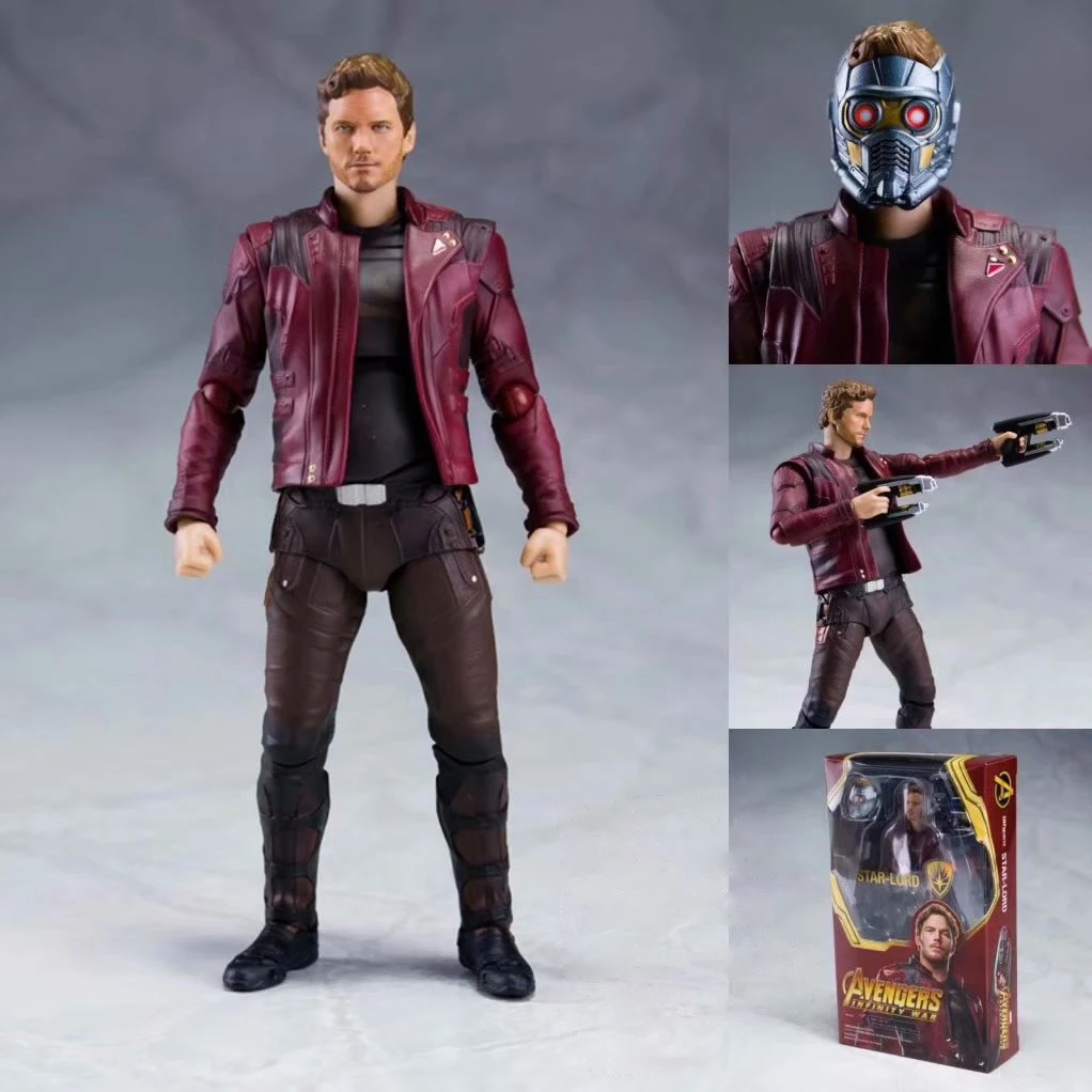 15cm Marvel Avengers 3 Infinity War Guardians of The Galaxy SHFStar-Lord Peter Jason Quill Action Figure Doll Toys for Youth