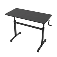 Economical Office Manual Handle Crank Ergonomic Height Adjustalbe Sit And Stand Table Desk Frame
