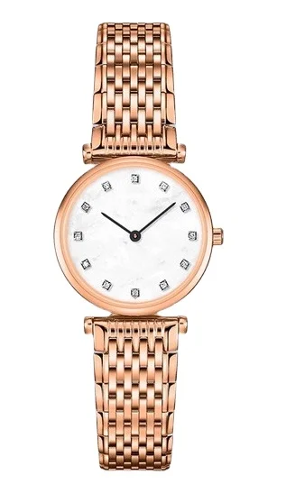 

Часы наручные Jialan женские кварцевые, модные спортивные, с розовым золотом, с белым циферблатом, сапфировое стекло