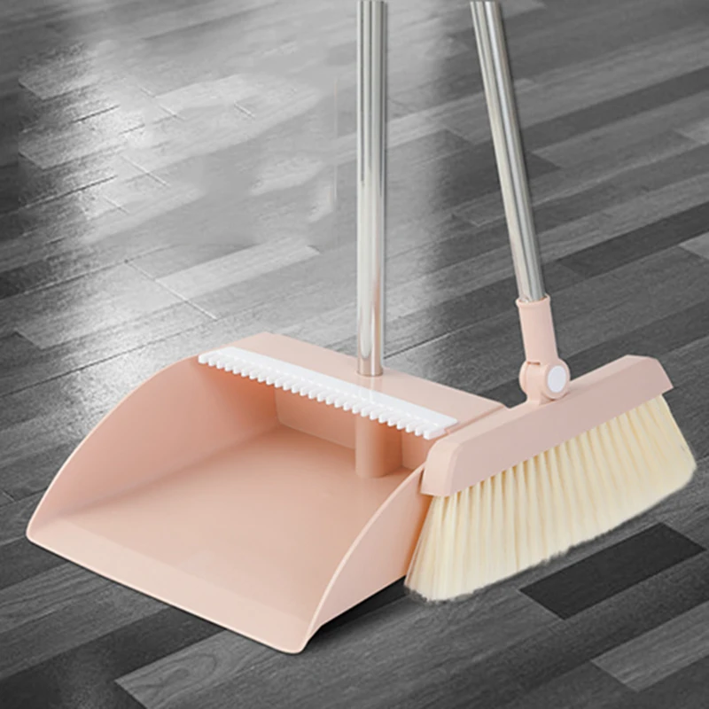 

Professional Broom Combination Practicality Standing Rotatable Broom and Dustpan Set Foldable Haushalt Putzen Home Accessories