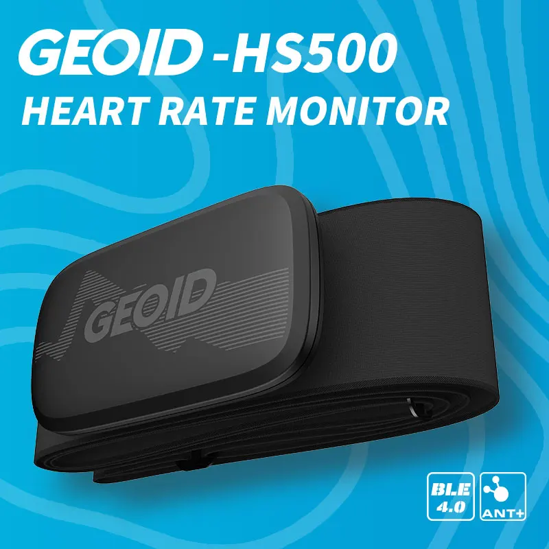 

Geoid HS500 Heart Rate Sensor Monitor With Chest Heart Bluetooth ANT+ Bike Cycling Computer Wireless Health Fitness For Garmin