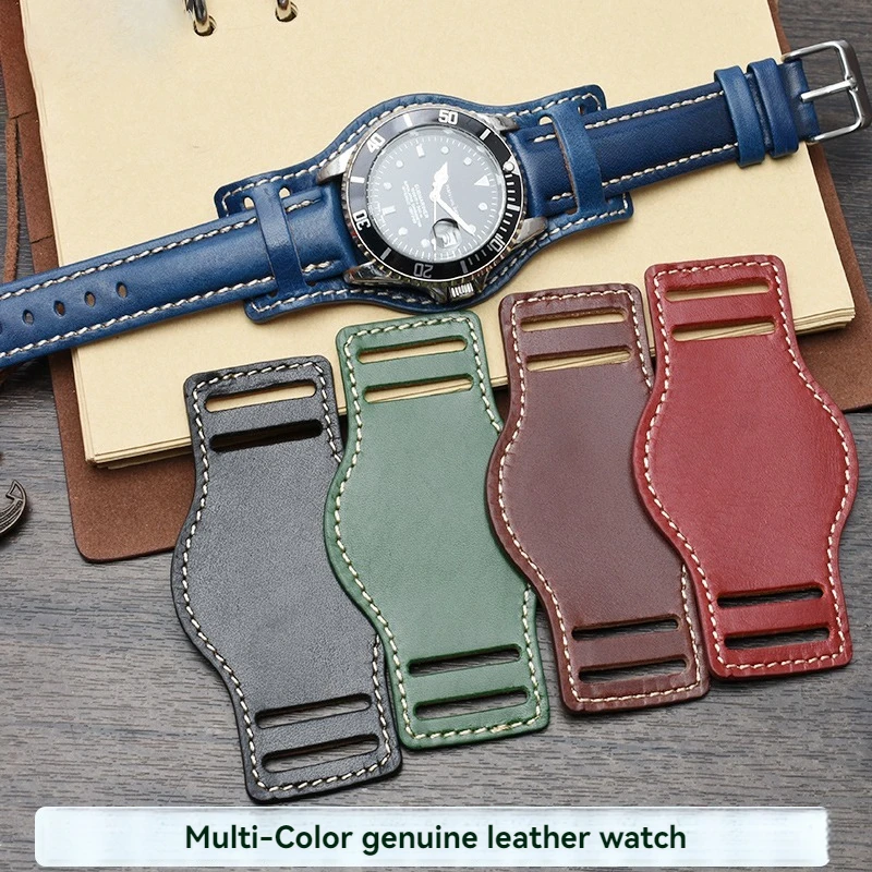Ремешок из воловьей кожи для часов модифицированный браслет Rolex Submariner серии