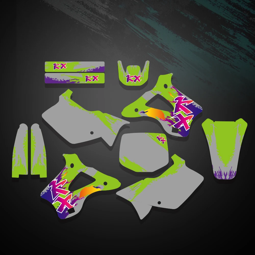 

Armorso графический фон наклейки для KAWASAKI KX125 KX250 KX 125 250 1994-1999 1998 комплект наклеек для защиты мотоцикла