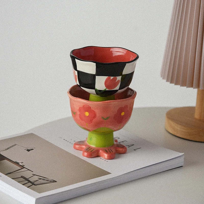 Креативная керамическая кружка с 3D цветами 240 мл