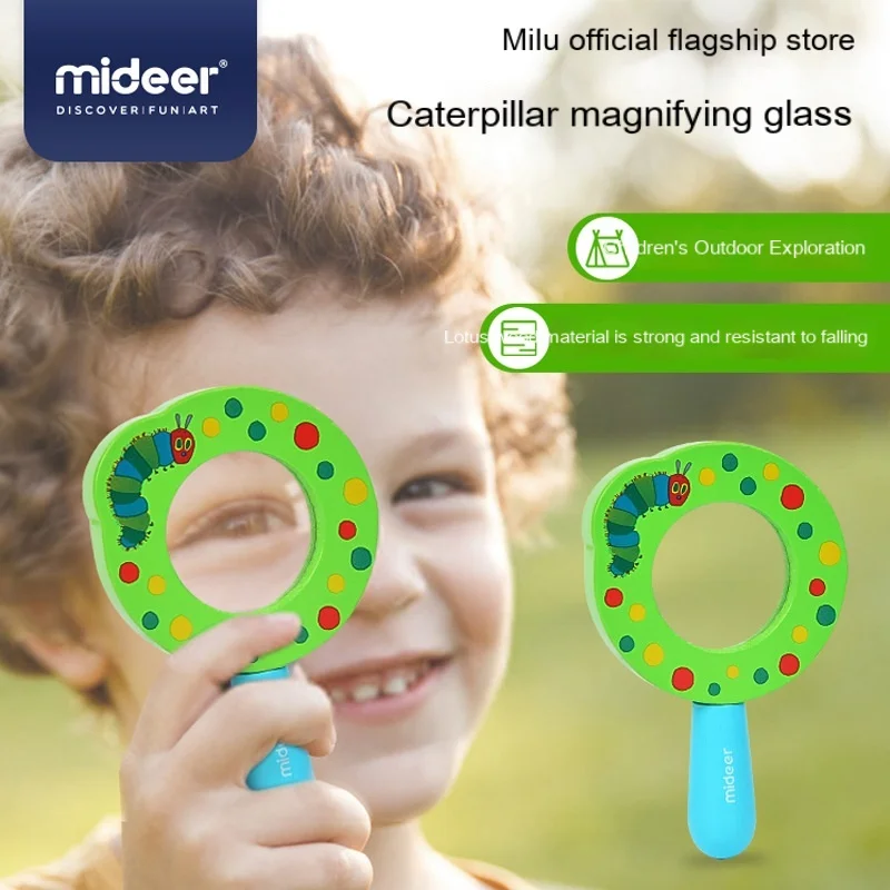 

Very hungry caterpillar children magnifying glass cartoon cute plant observation science educational toy