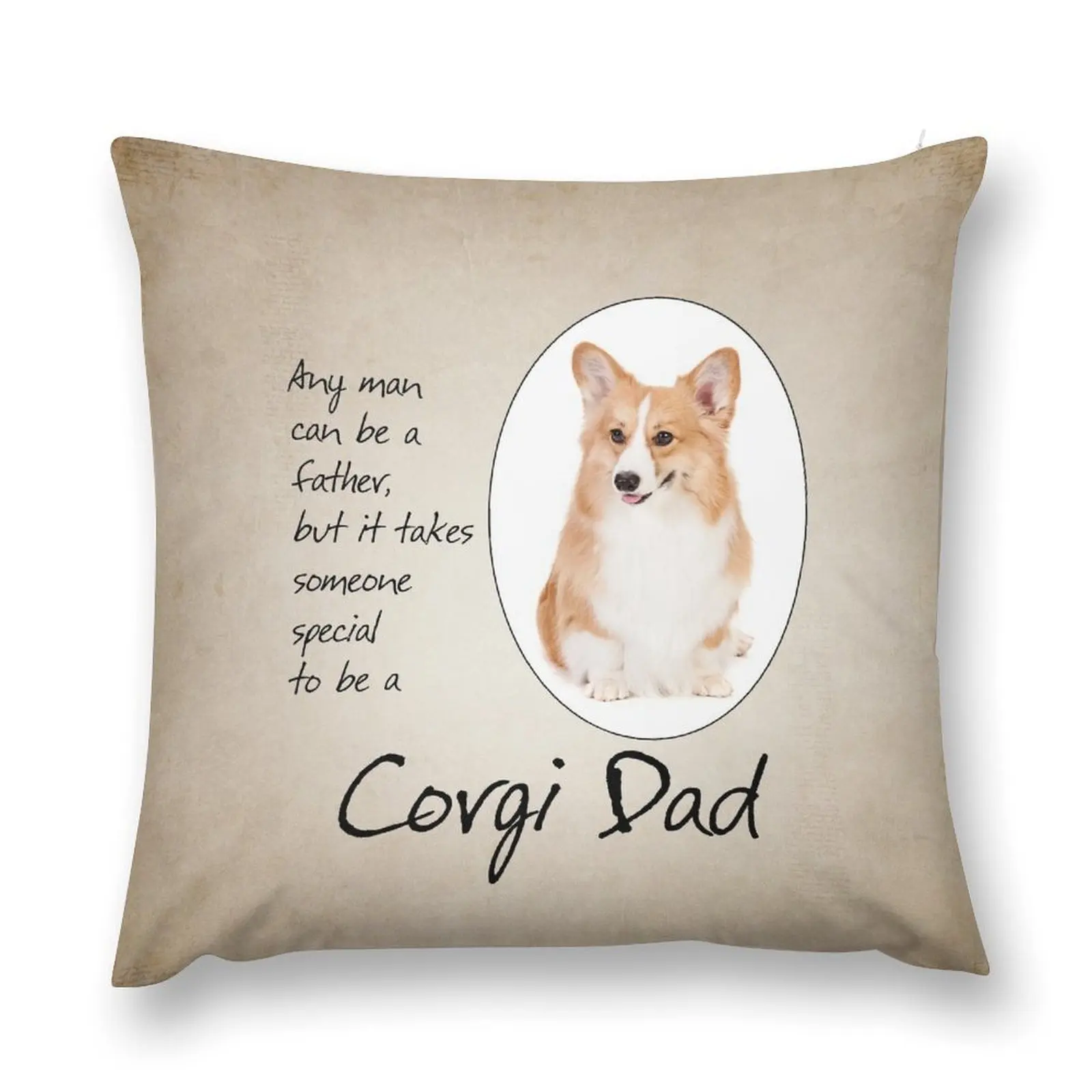 Подушка для дивана Corgi Dad подушка наволочка