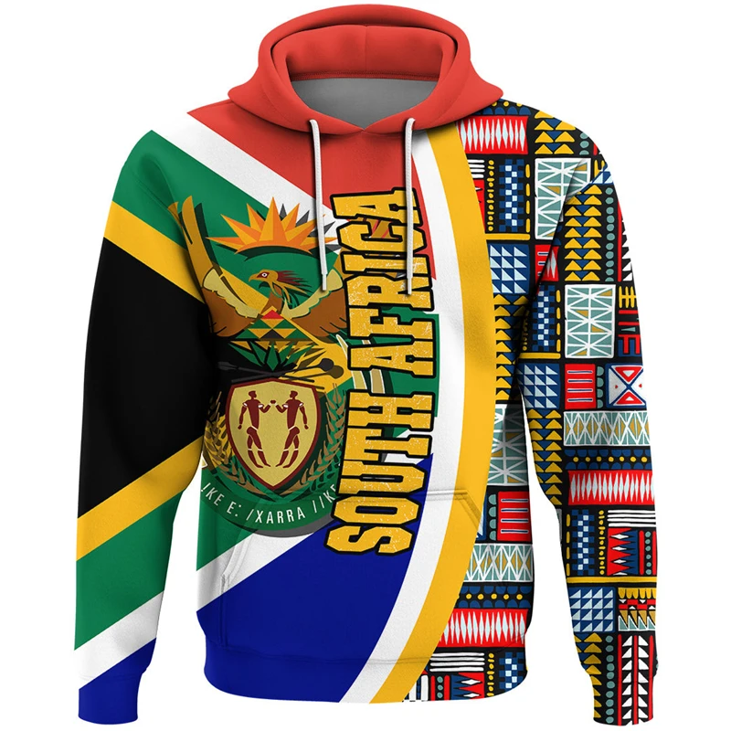 Толстовка мужская с принтом флага Южной Судана и карт