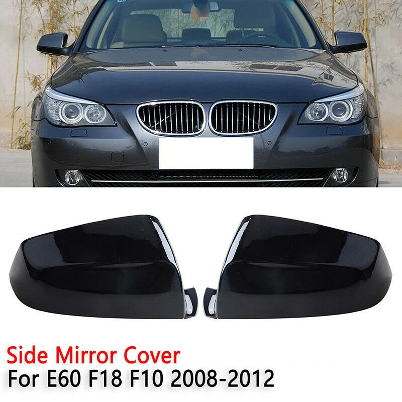 

New-Rearview Side Mirror Cover Trim Framer For -BMW E60 F07 F11 E63 F12 F01 5Series 6Series Side RearView Mirror Caps