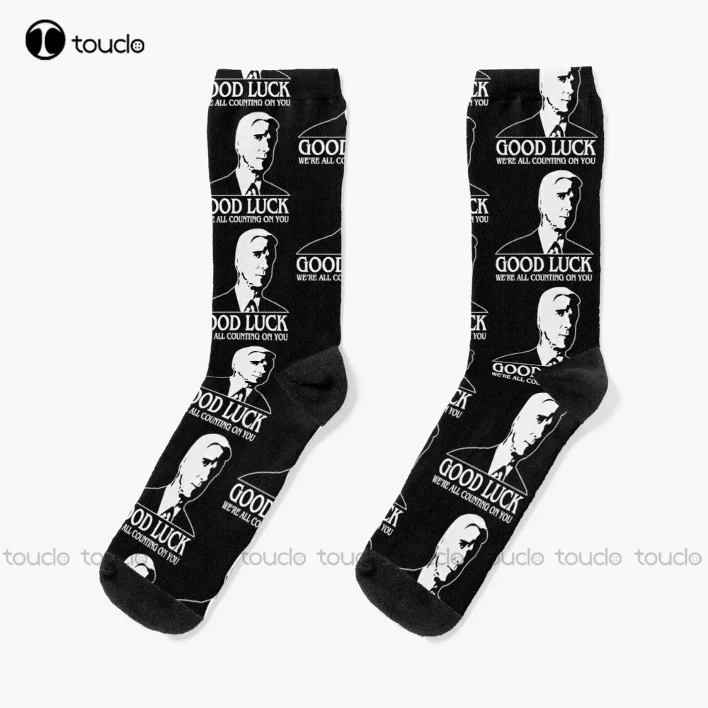 

Good Luck We'Re All Counting On You Socks Mens Work Socks 360° Digital Print Design Cute Socks New Popular Funny Gift