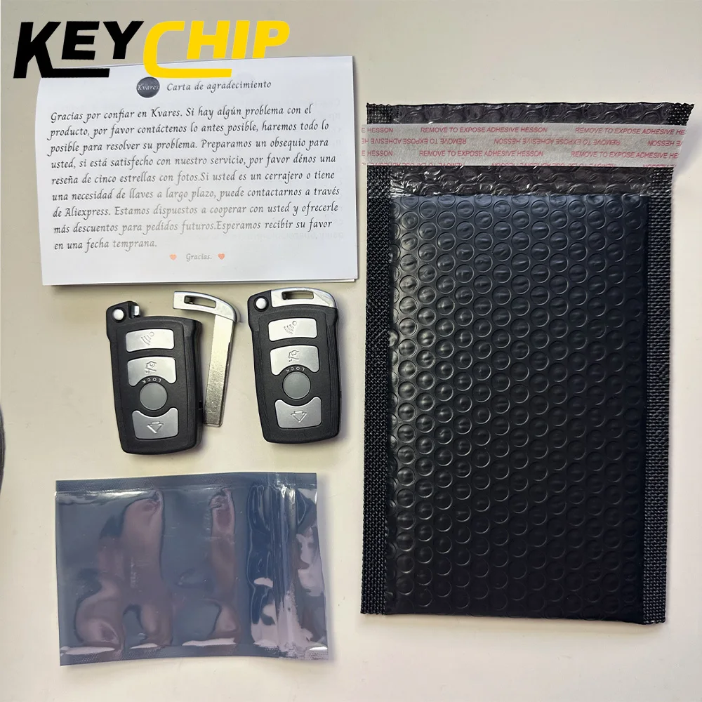 

KC чехол для ключа BMW 7 серии E65 E66 E38 E39 CAS1, 4-кнопочный автомобильный брелок с дистанционным управлением ID7944 LX8766S LX8766S