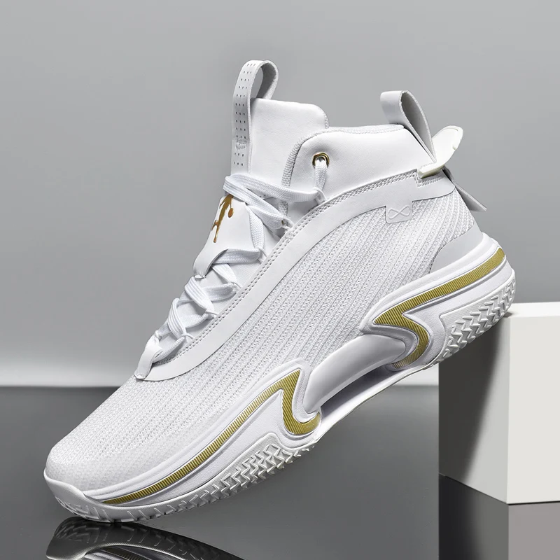 Мужские повседневные баскетбольные туфли износостойкие дышащие Нескользящие