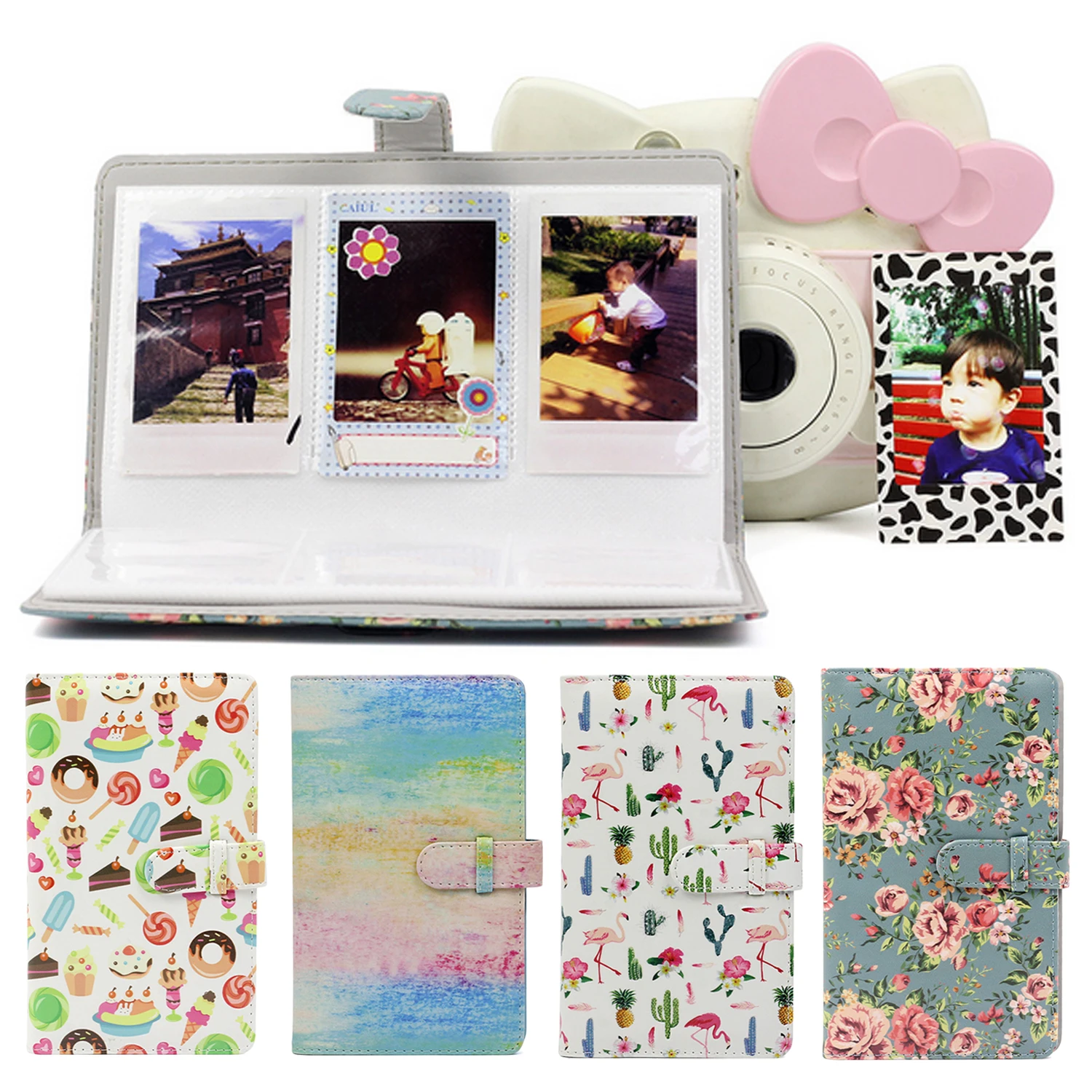 

Gosear 96 Pockets Photo Album for Fujifilm Fuji Instax Mini 8 9 7s 25 70 90 Lei-ca Sofort Lomo Mini Dmp100 Camera Accessories