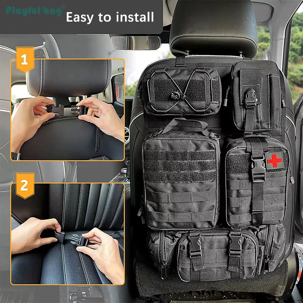 Набор тактических сумок для хранения на заднее сиденье автомобиля дорожная
