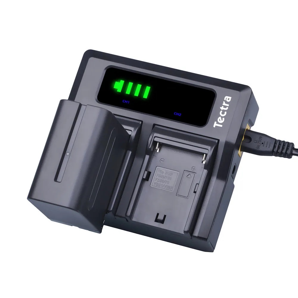 7200 мАч NP-F970 NP-F960 Аккумулятор или быстрый двойной зарядный прибор с ЖК-дисплеем для