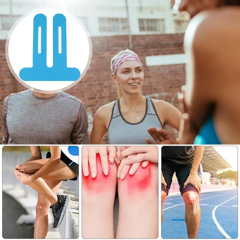 Кинезиологическая лента для коленей эластичная спортивная повязка бега