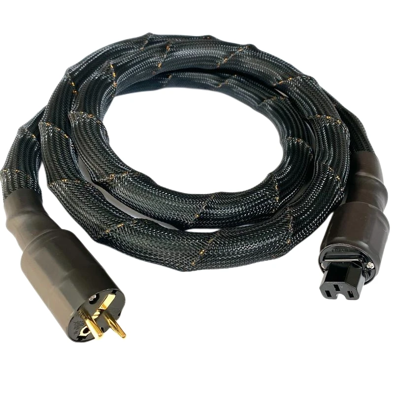 

POWER SOURCE XP MKII 7N High Purity Copper US or EU AC Audio Power Cable TOP HiFi Male-Female Oxyacid Free Copper Full Sound