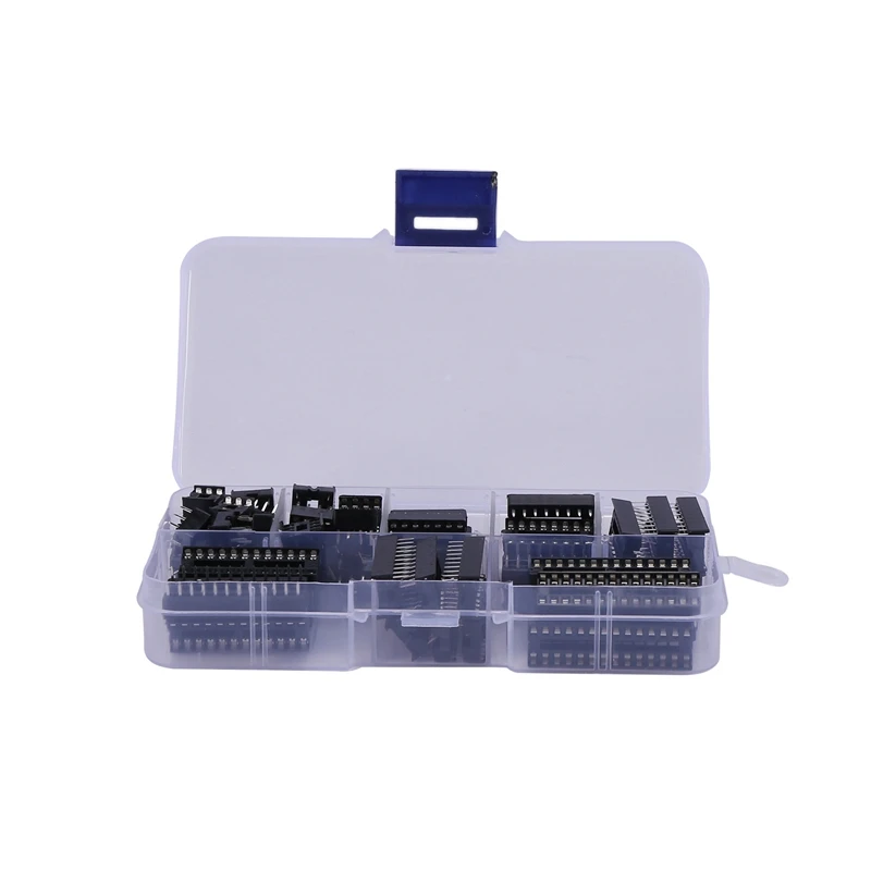 

66Pcs/Lot DIP IC Sockets Adaptor Solder Type Socket Kit 6,8,14,16,18,20,24,28 Pin for arduino PCB Diy Kit