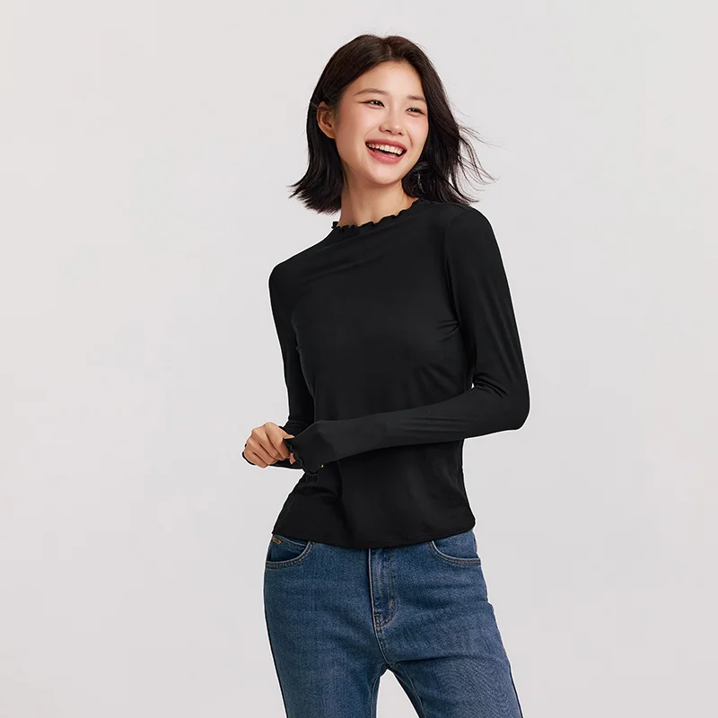 Нижнее белье женское бактериостатическое однотонное облегающее с оборками