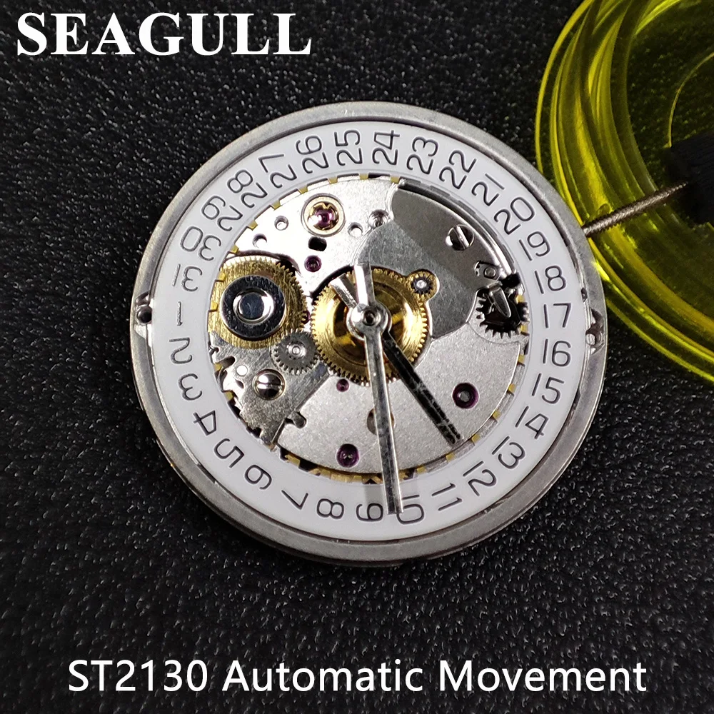 Seagull ST2130 Automatic Movement Clone Replacement For ETA 2824-2  White 3H Mechanical Wristwatch Clock Movement