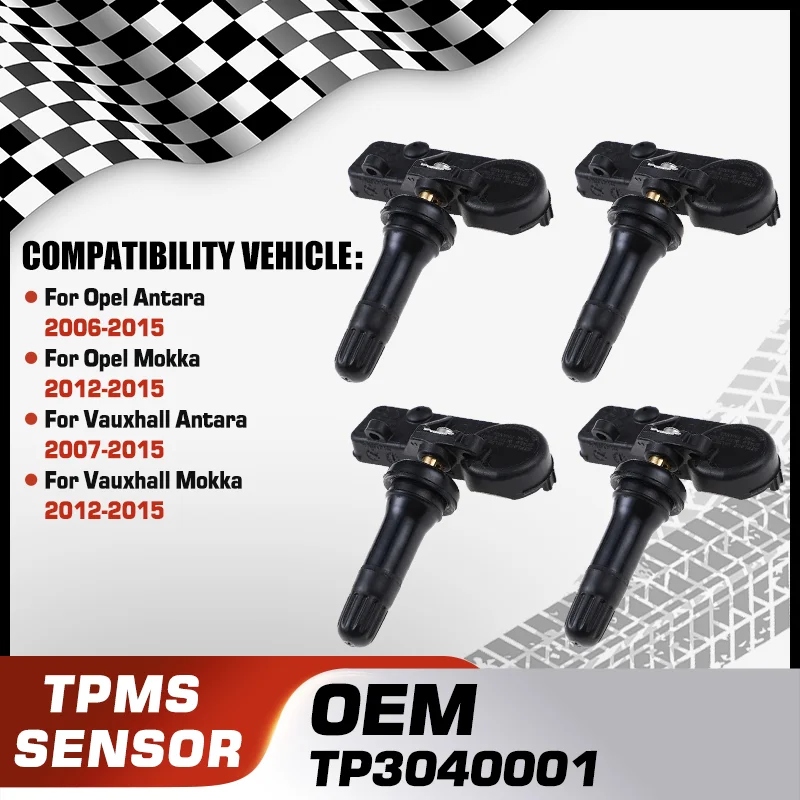 

Для Opel Antara 2006-2015 Opel Mokka 2012-2015 Vauxhall Antara 2007-2015 Vauxhall Mokka 2012-2015 1/4 шт. Датчик давления в шинах