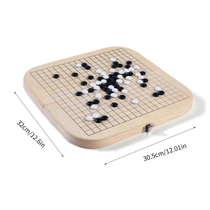 Компактный набор шахмат Го и Гобанг китайская шашка для путешественников детей