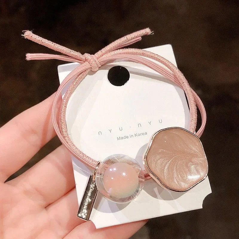 В Корейском стиле Простой головной убор с хрустальным шаром имитация жемчуга