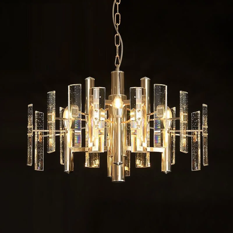 

Pendant Light Led Art Chandelier Lamp Room Decor L100-Nordic living luxury crystal European modern minimalist restaurant dining