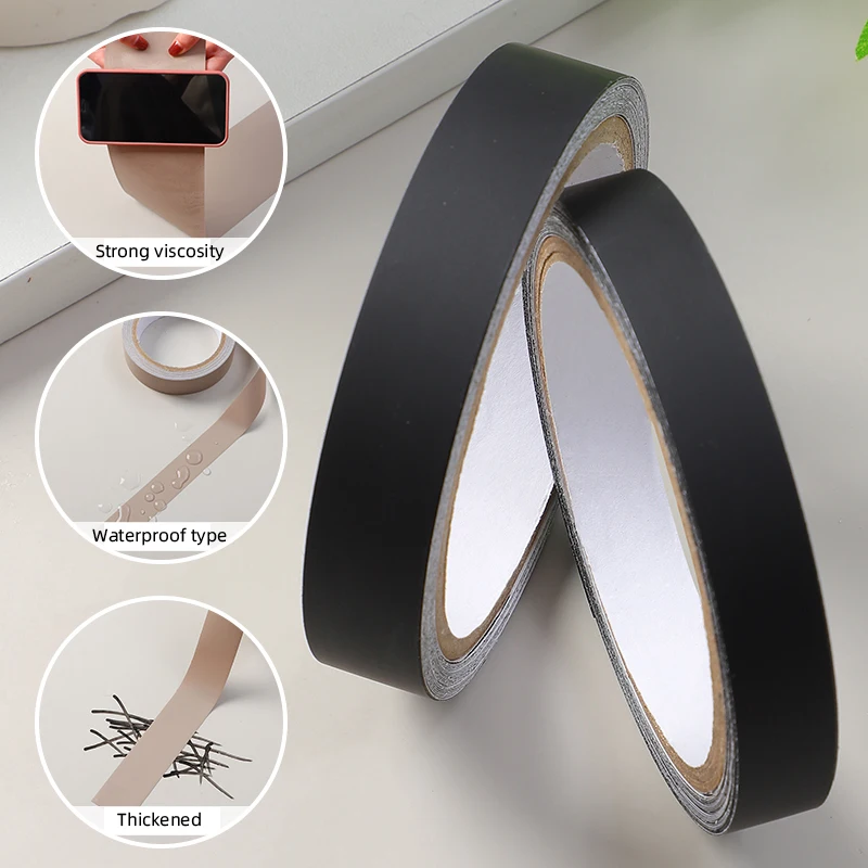 Утолщенная обшивка черный однотонный камень Мгновенный ремонт и обновление