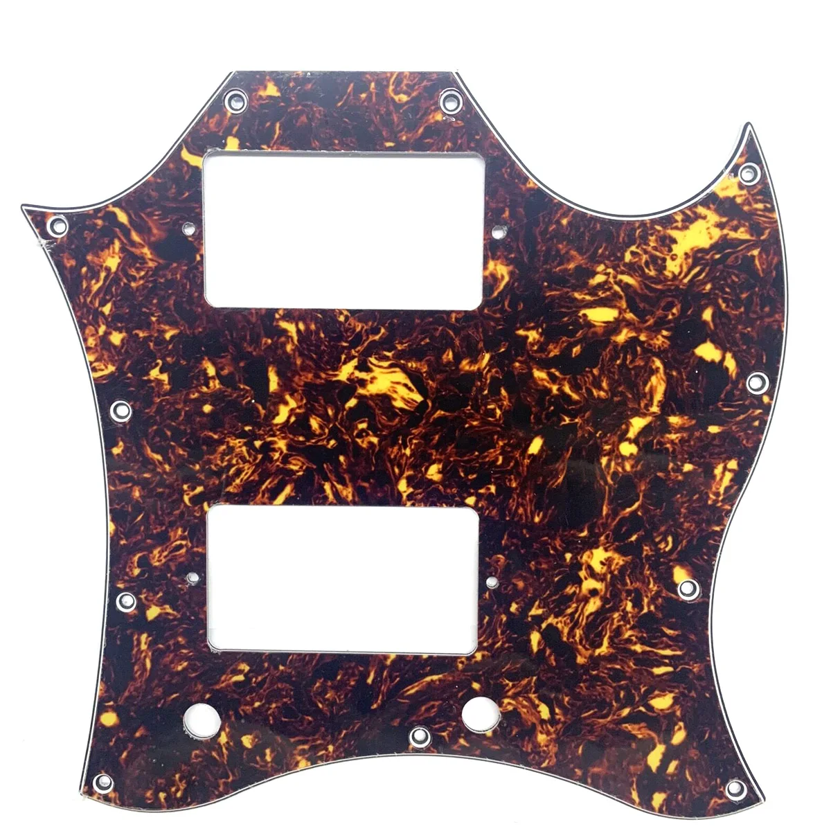

KAISH Dark Brown Tortoise SG Full Face Pickguard for SG SPECIAL Guitar
