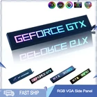 RGB VGA боковая панель RTX3090 3080 3070 графическая карта GPU задняя панель ASUS ROG 5 в 3PIN ARGB AURA SYNC PC Modding осветительная панель