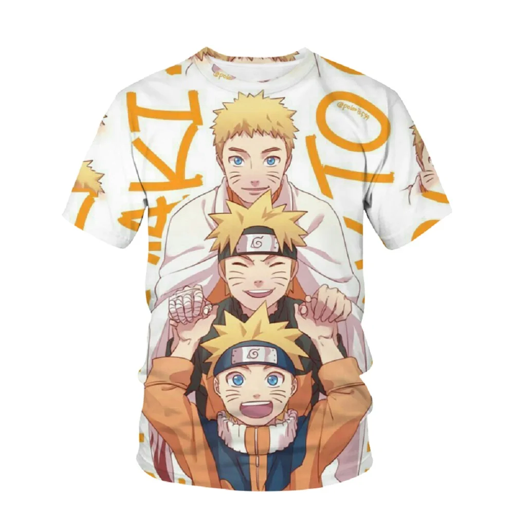 

Boys Naruto Wind Transmission Anti Village Symbol Men T-shirt Uzumaki Animation T-shirt Boys' T-shirt Naruto Running T-shirt