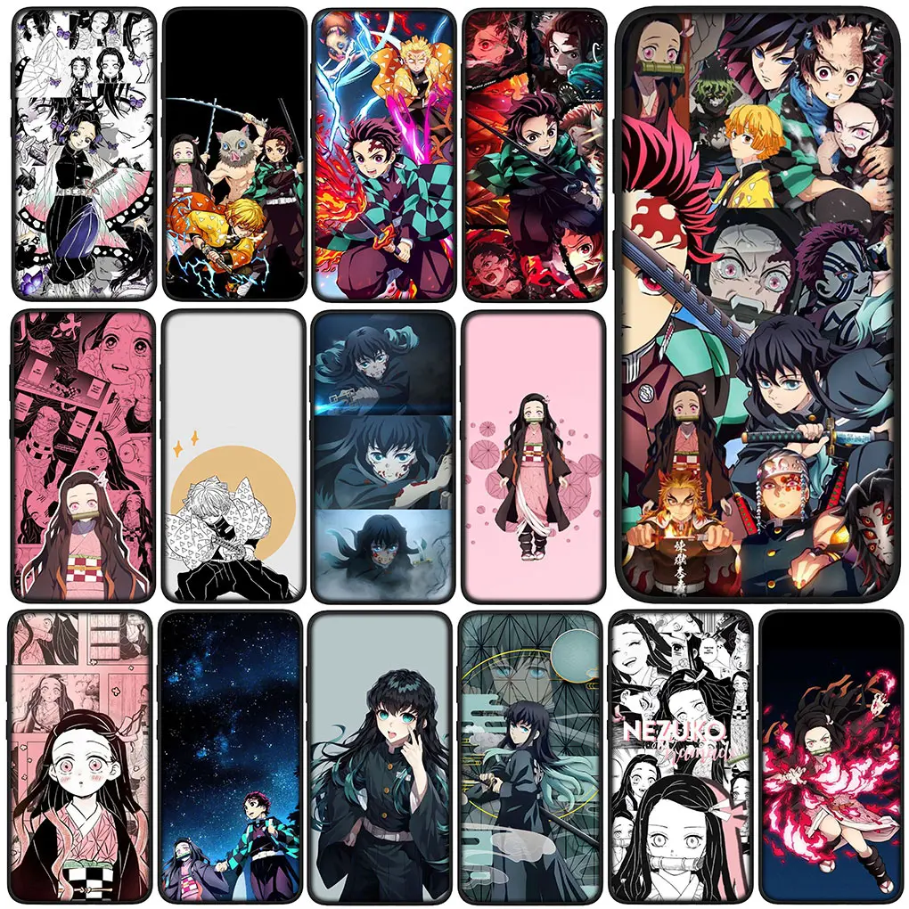 Чехол для телефона Demon Zenitsu Slayer Nezuko Tanjiro чехол Xiaomi Redmi Note 10 12 Pro Max 10A 10C 12C 10X 10S 8T C