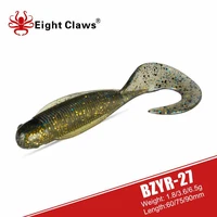 eight claws soft fishing lure uv silicone worm 60mm 75mm 90mm artifiicial shad jigging swimbait wobblers pike isca leurre