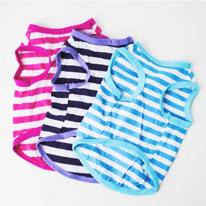 Классическая полосатая рубашка для собак хлопковая дешевая одежда маленьких