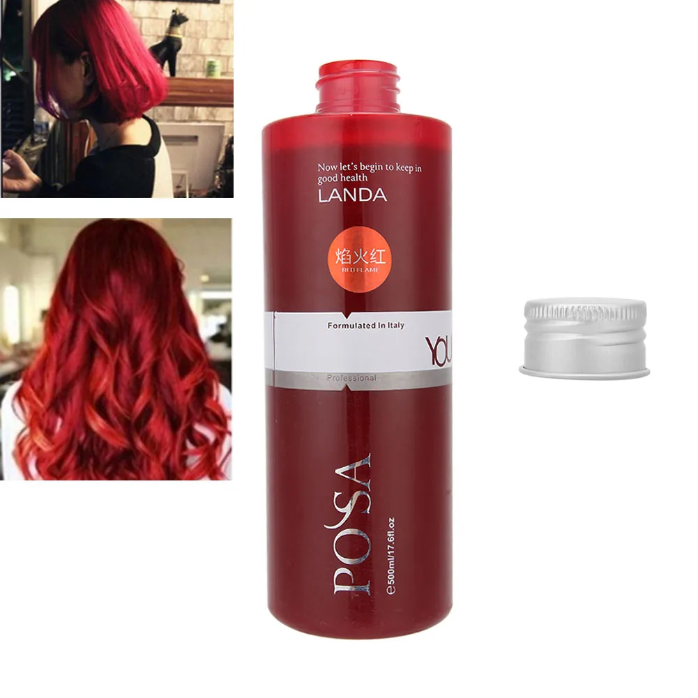 Ing Long-lasing Semi Permanent Hair Color Cream Best Styling Hairdressing Tool (red)