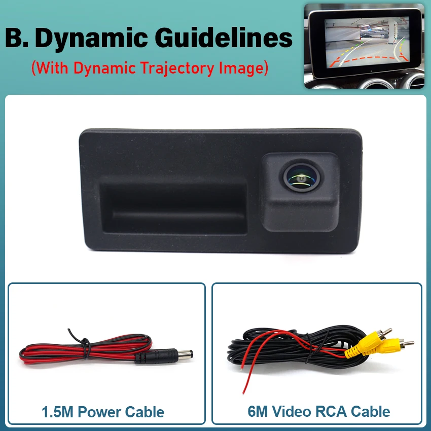 

Задняя камера HD для Audi A4 S4 RS4 B8 8K 8W Avant Allroad 2009 ~ 2016 Ручка багажника Резервная парковочная камера заднего вида Объектив «рыбий глаз»
