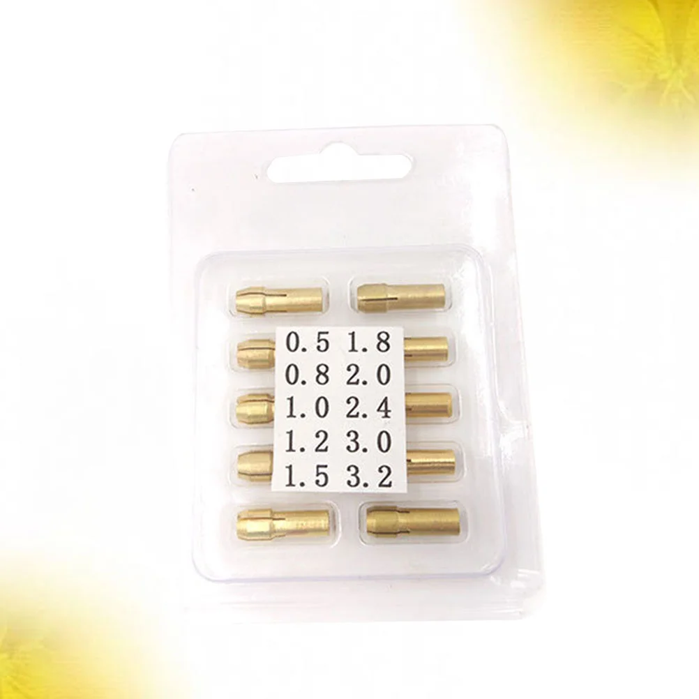 

20Pcs 4.8mm Multi-function Micro Self-tightening Drill Chuck Electric Drill Clamp Hand Drill Wood Brass Drill Clamp Golden