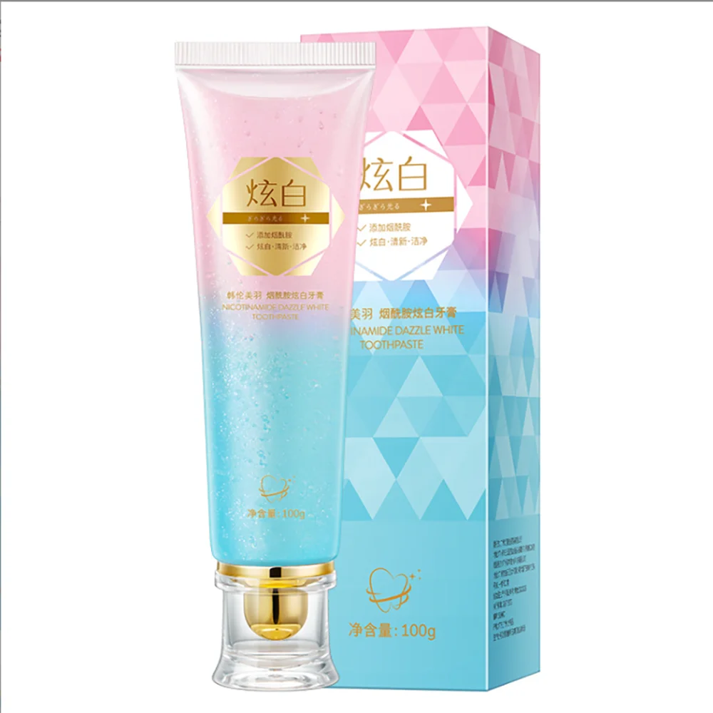 

2022 Niacinamide отбеливающая зубная паста, свежее дыхание, глубокое очищение зубов, быстрая бритья, стойкий аромат