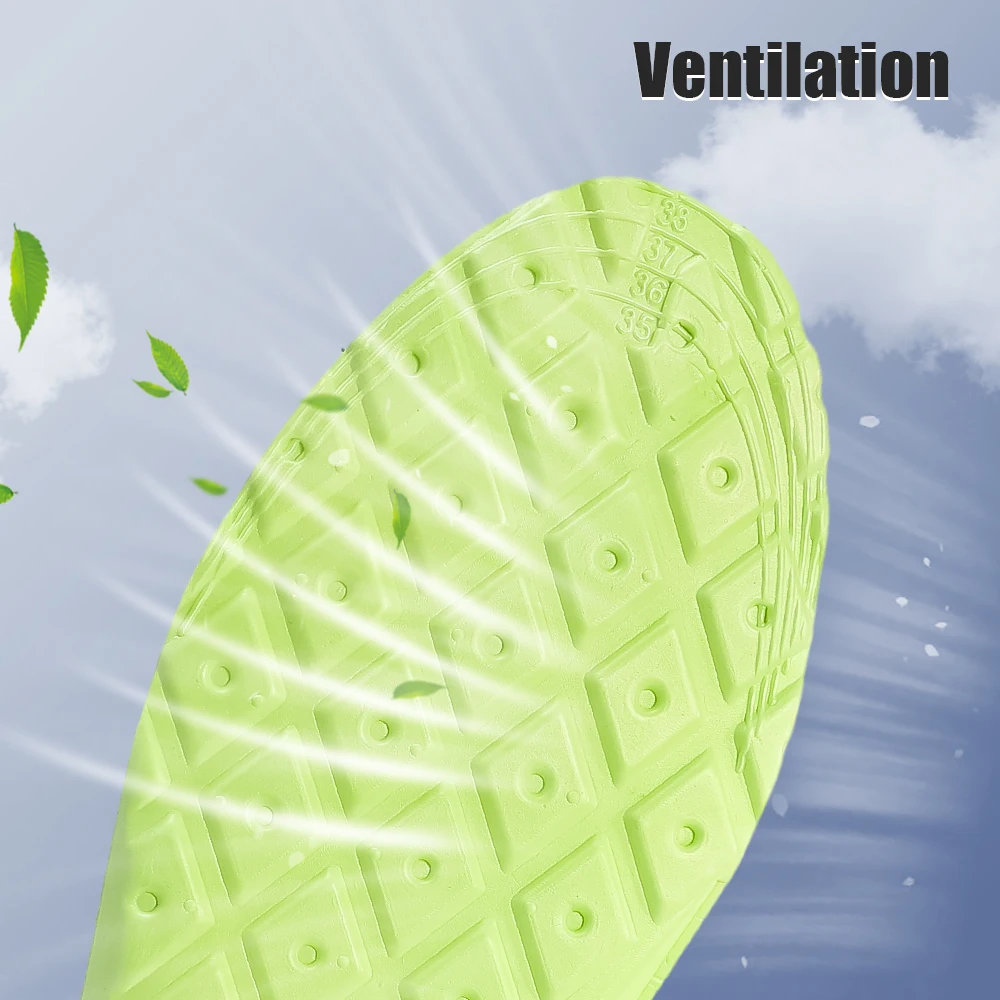 4pcs Summer EVA Sports Insoles Breathable Deodorization Unisex Insoles Soft High Elasticity Shock Absorption Running Accessories