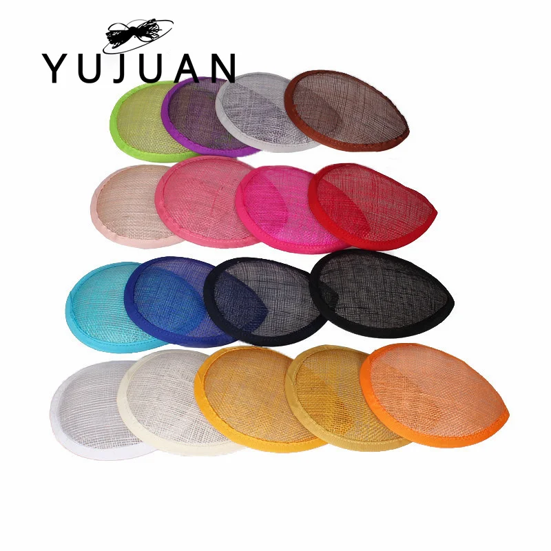 

13cm Millinery Imitation Sinamay Fascinator Base Fascinators Party Hats Diy Hair Accessories Cocktail Hats One Piece New Arrival