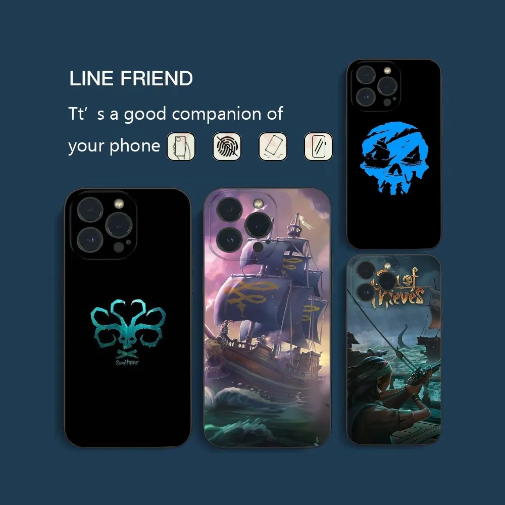 Movie S-Seas Of T-Thieves Phone Case For IPhone16 15 14 13 12 Mini 11 Pro XS Max X XR SE5 6 7 8 Plus Soft Silicone Cover