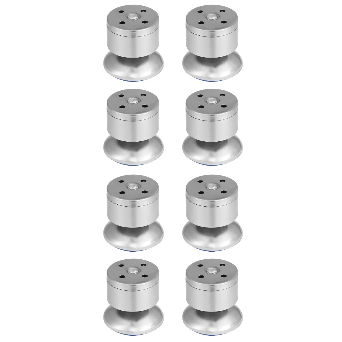 

8 pcs Stainless Steel Cabinet Foot Adjustable Support Foot Type Sofa Foot Furniture Cabinet Feet Pad (Steel)