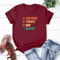 football turkey nap repeat graphic t shirts vintage thanksful graphic tee turkey thanksgiving day clothing women 100 cotton