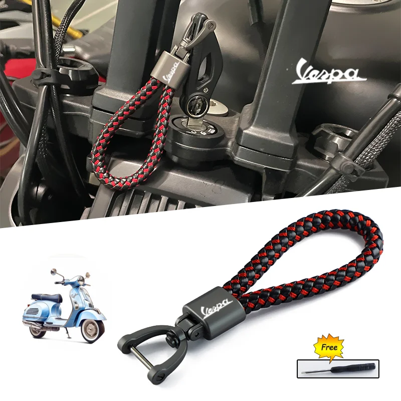 

For Vespa LX LXV Sprint GTS GTV 50 150 250 300 300ie Motorcycle High Quality Accessories Keyring Zinc Alloy Keychain Custom Logo