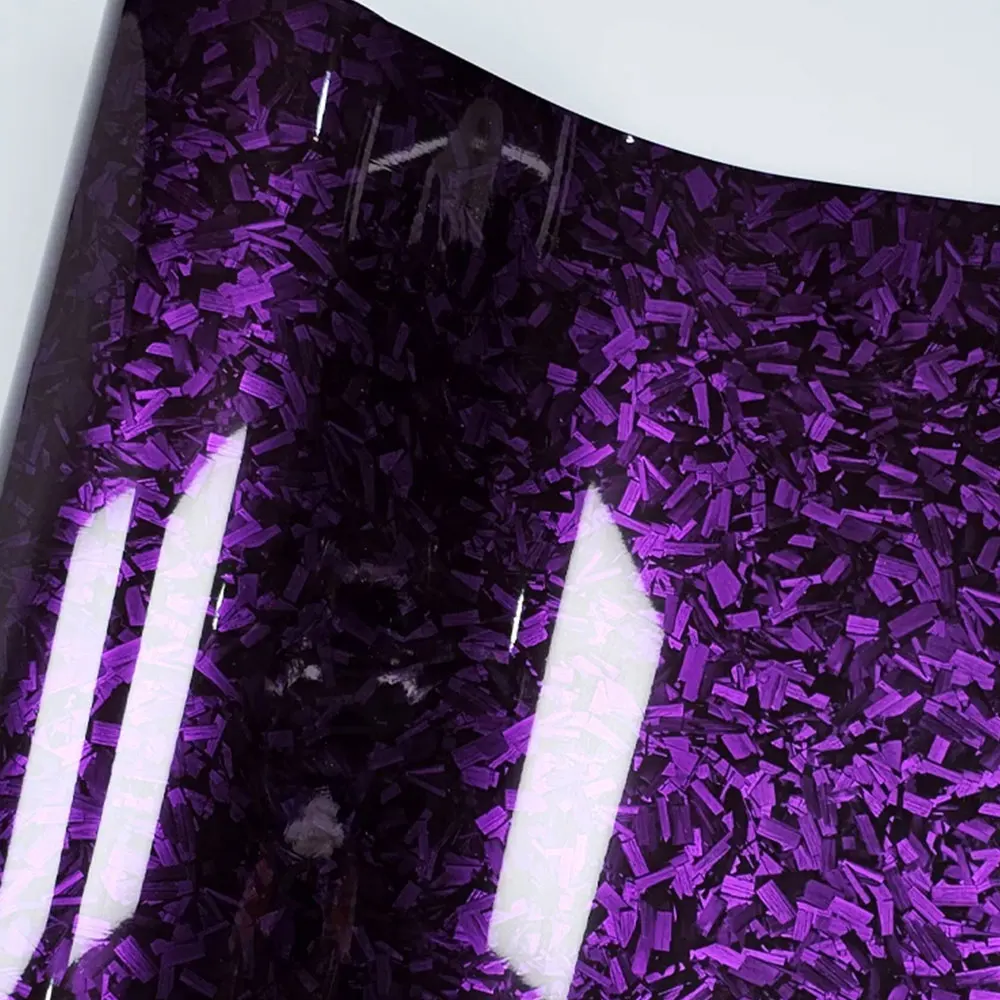 9D виниловая пленка из углеродного волокна глянцевая фиолетовая наклейка для