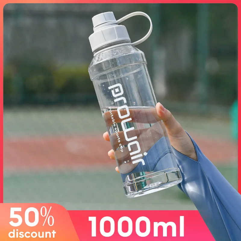 

1 литровая бутылка для воды, спортивные бутылки для питья с воздухом, мотивационные, без БФА, для спортзала, путешествий, для улицы, посуда для напитков, пластиковые многоразовые чашки