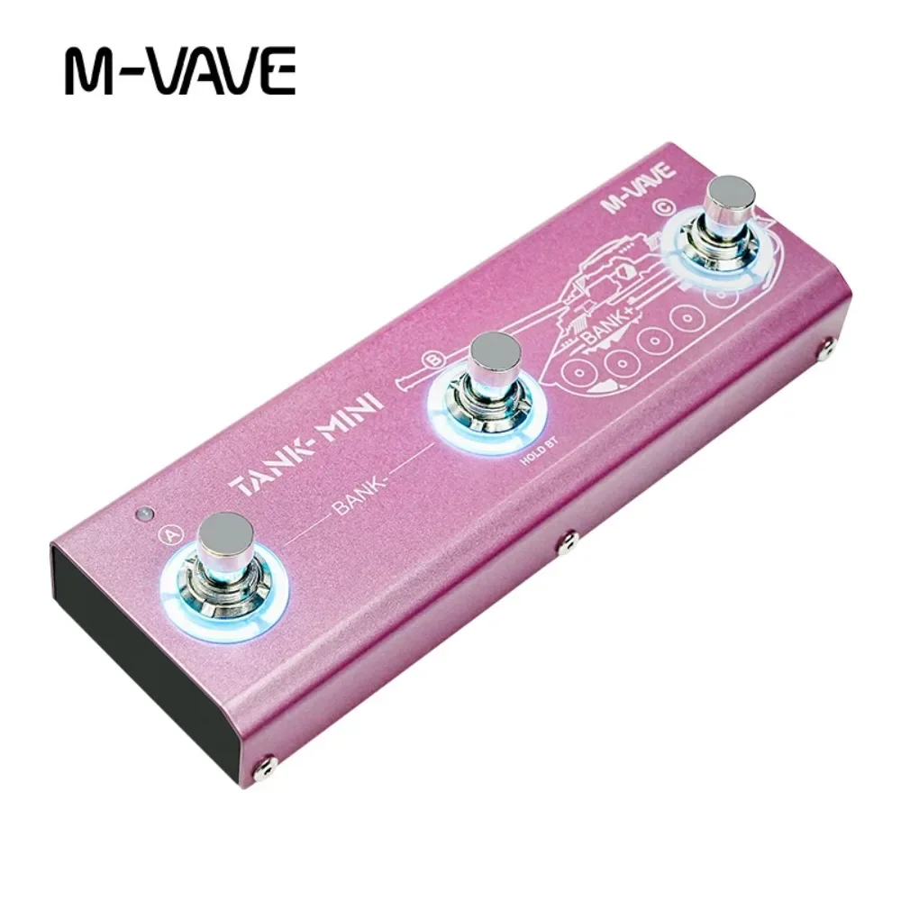 Фото M-VAVE Tank Mini/Tank G Multic Effect Гитара/педаль баса Поддержка ИК-записи и OTG, встроенная кабина, усилителя, эффектов задержки и реверберации №2