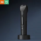 Электрическая машинка для стрижки волос Pritech LF1, профессиональный триммер со светодиодным дисплеем, моющаяся керамическая головка для мужчин